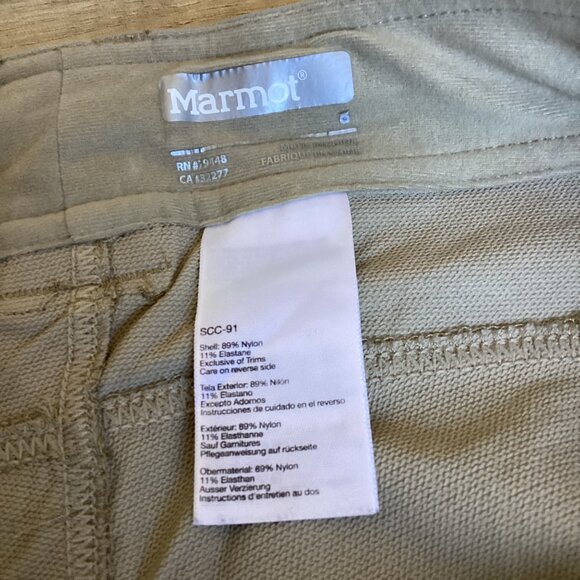 Marmot Women's Tan Hiking Pants Size 8 - Picture 9 of 9